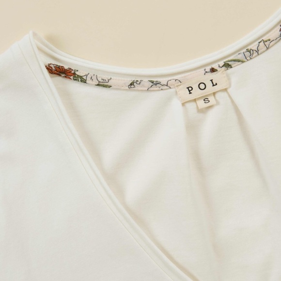 LAST DEEP V Neck cotton T shirt Coal Black - Picture 4 of 6